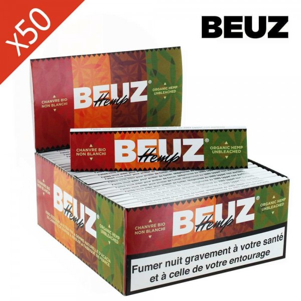 Boîte Beuz Hemp Bio King Size x50 Carnets feuilles