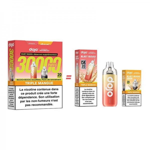 Puff Dojo Blast Bundle 30K Triple Mangue - Dojo by Vaporesso