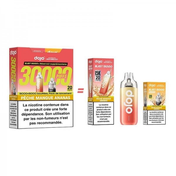 Puff Dojo Blast Bundle 30K Pêche Mangue Ananas - Dojo by Vaporesso